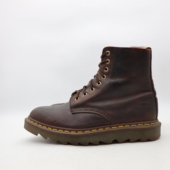 Doc Dr. Martens 1460 C.F. Stead Leather Boots Men\'s UK 7 US 8 Dark Brown ENGLAND main image 5
